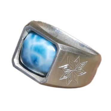Edelsteinring Herren-Larimar